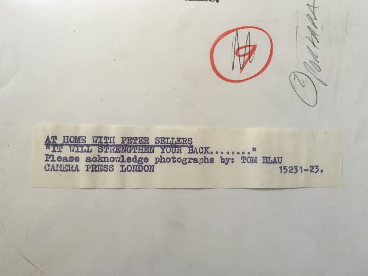 Tom Blau, At Home with Peter Sellers, 1970