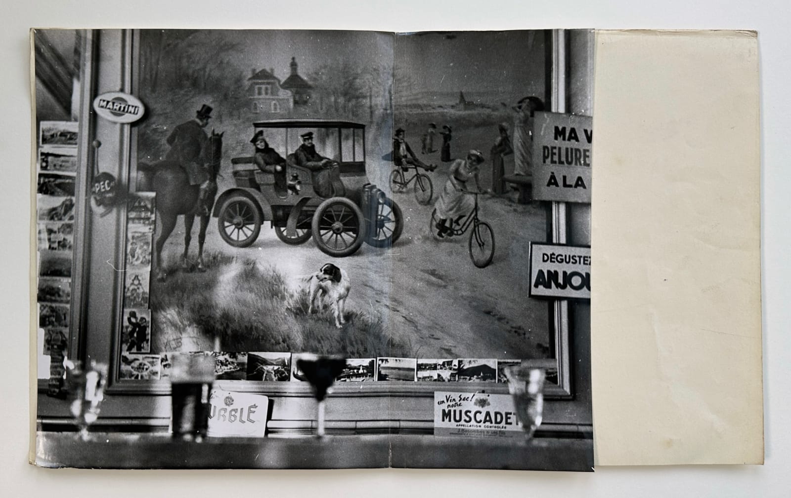 John Deakin, Paris book dummy - cafe-bar, c.1950