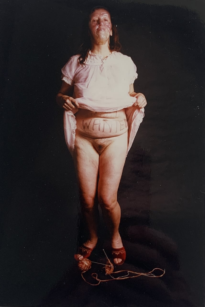 Jo Spence, Photo therapy: Not Wanted (from the series Triple Somersaults) 3/4, 1989