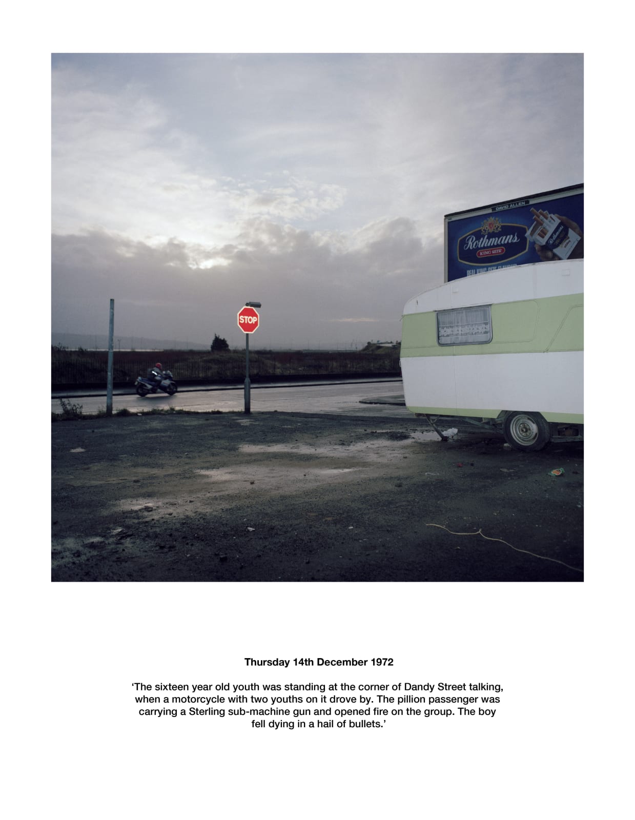 Paul Seawright, Dandy Street (from Sectarian Murder), 1988