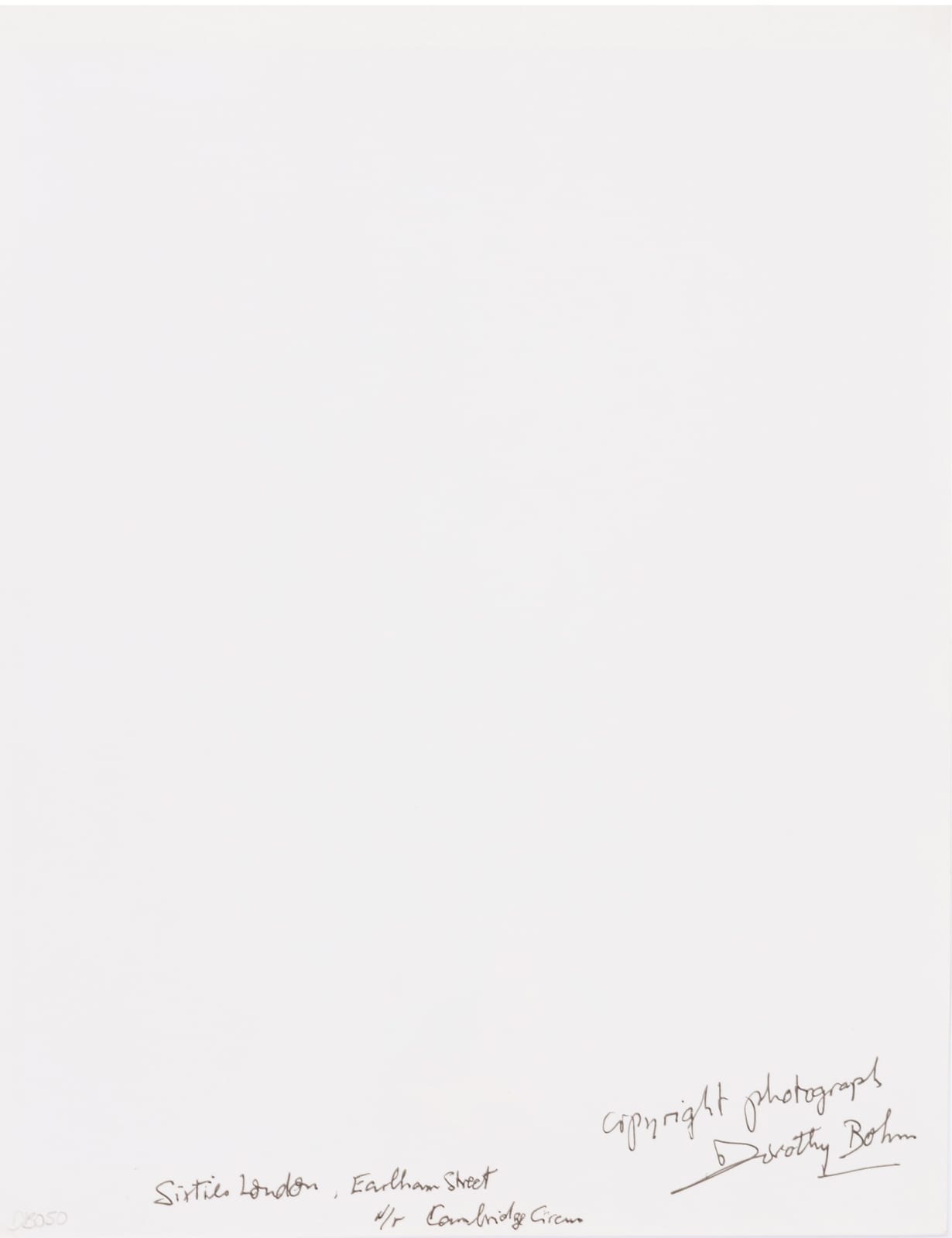 Dorothy Bohm, Earlham Street, Cambridge Circus, London, 1972