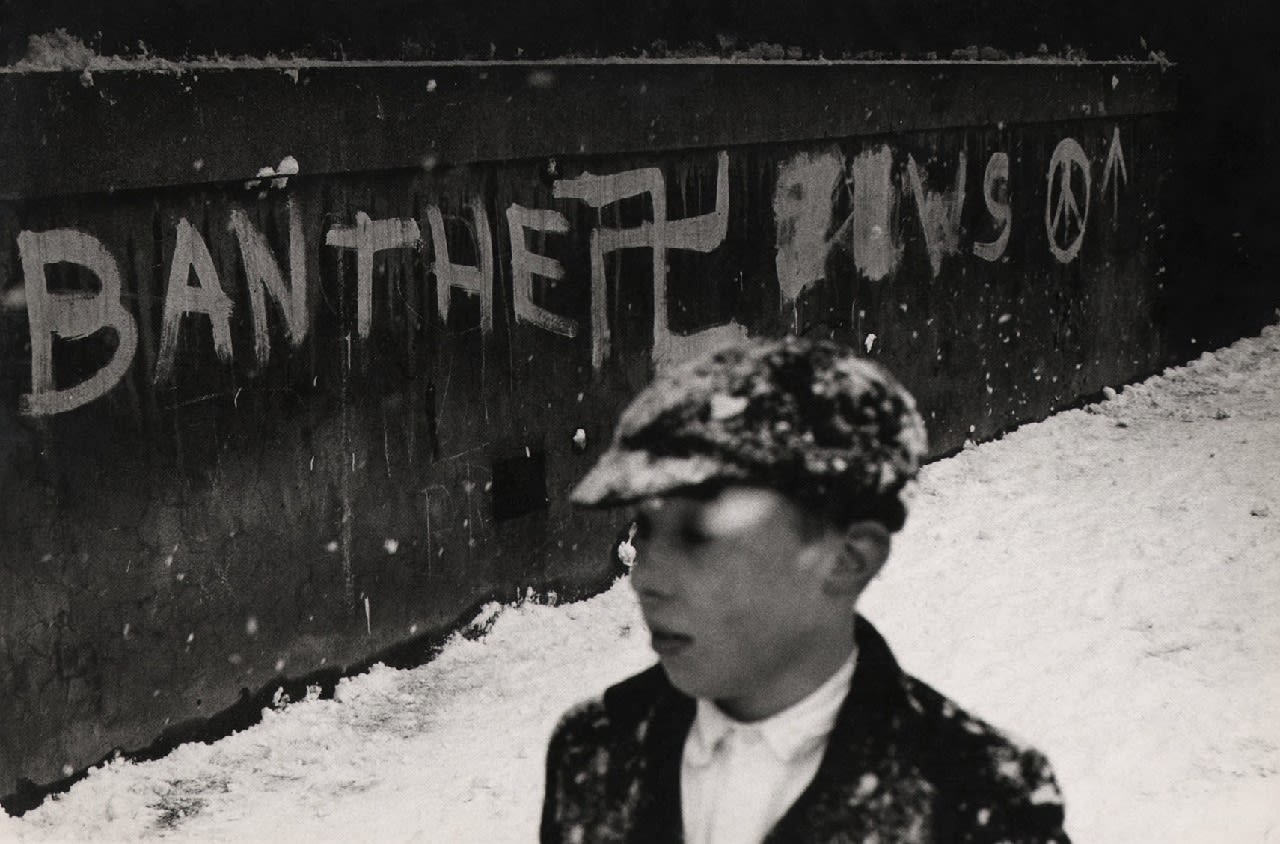 Don Mccullin, Ban the Jews (Boy in Snow, Finsbury Park, London), 1965