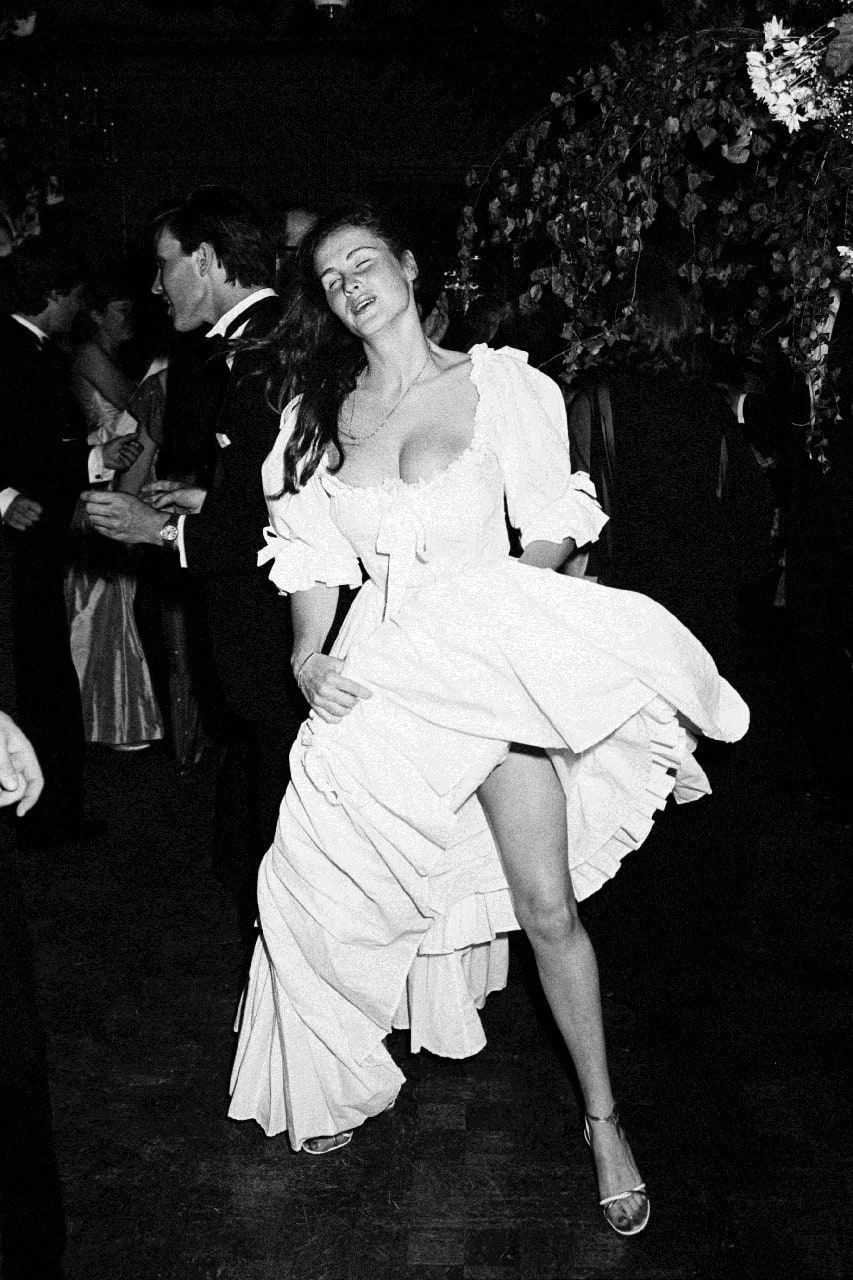 Dafydd Jones, Susie Kydd at the Stevens Dance, Claridges, 1982