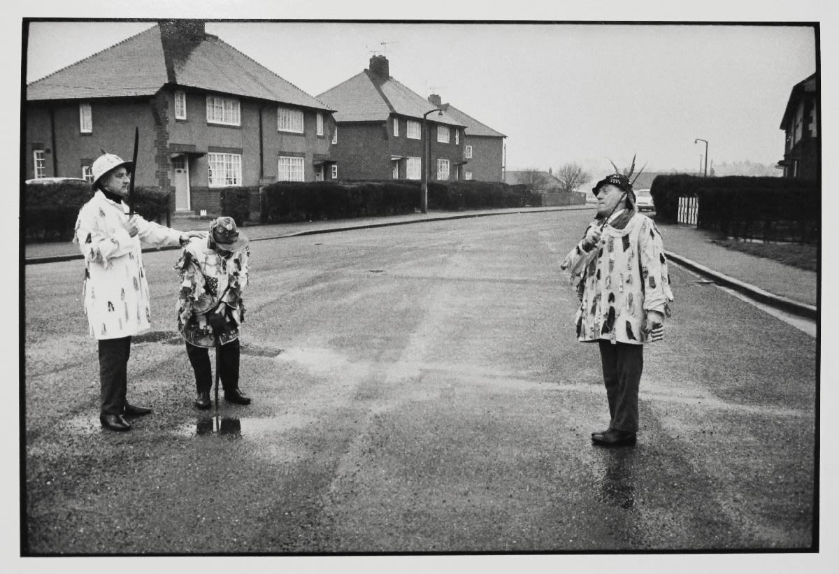 Homer Sykes, Ripon Sword Dance Play, Boxing Day, Ripon, Yorkshire, England, 1972