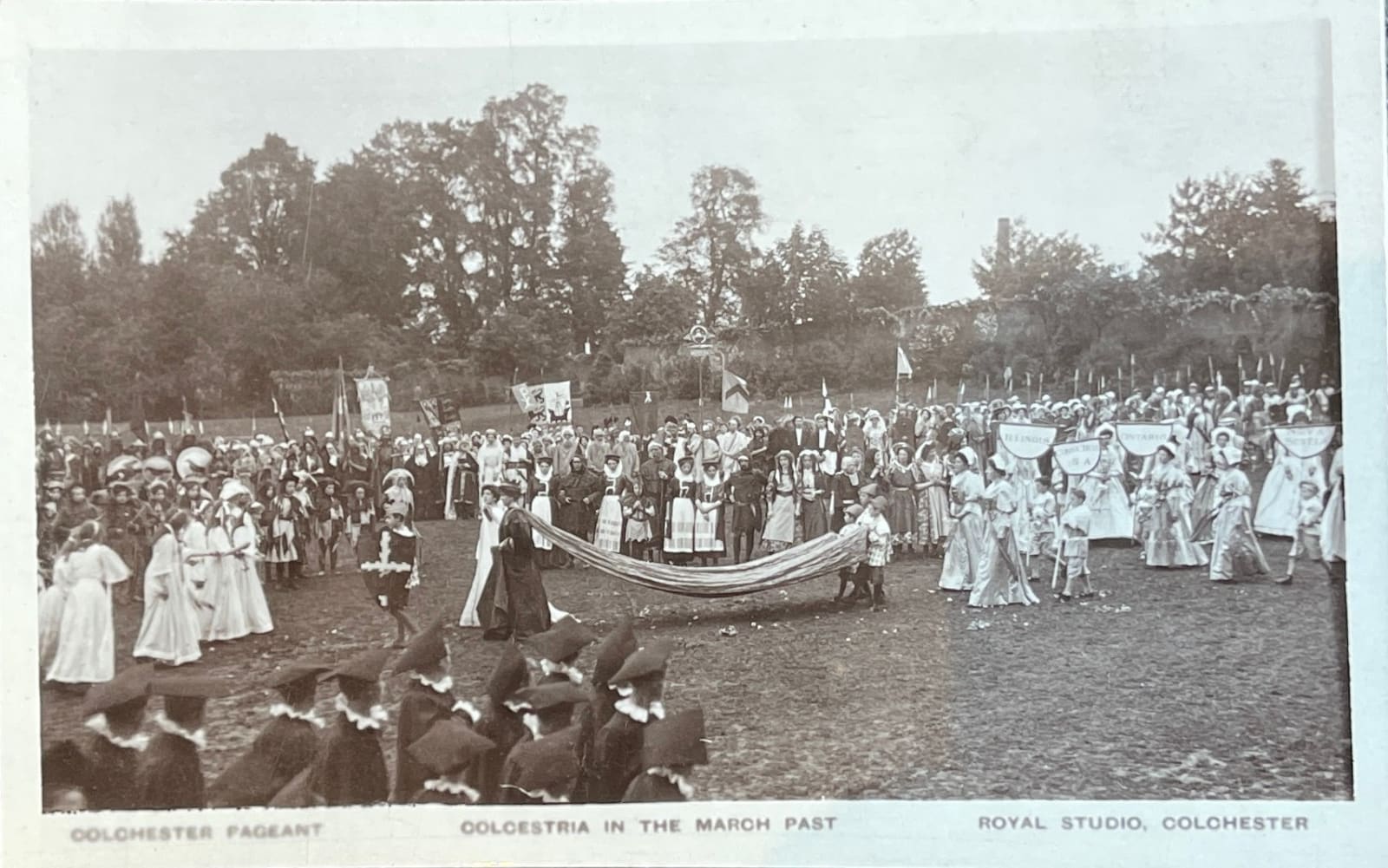 Colchester Royal Studio, Colchester Pageant: Colcestria in the March Past, 1909