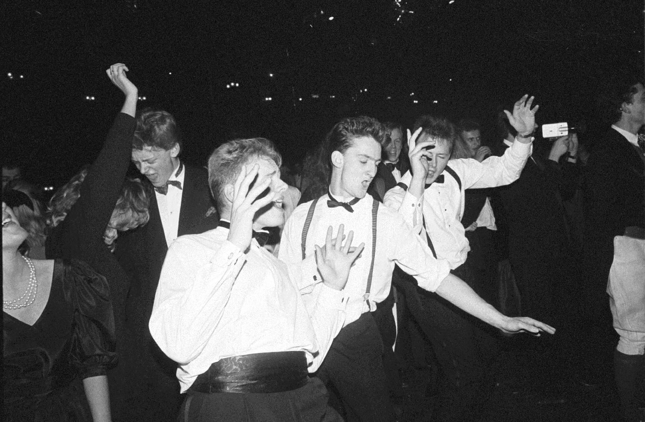 Dafydd Jones, Michael, Richard and Chris, 1987