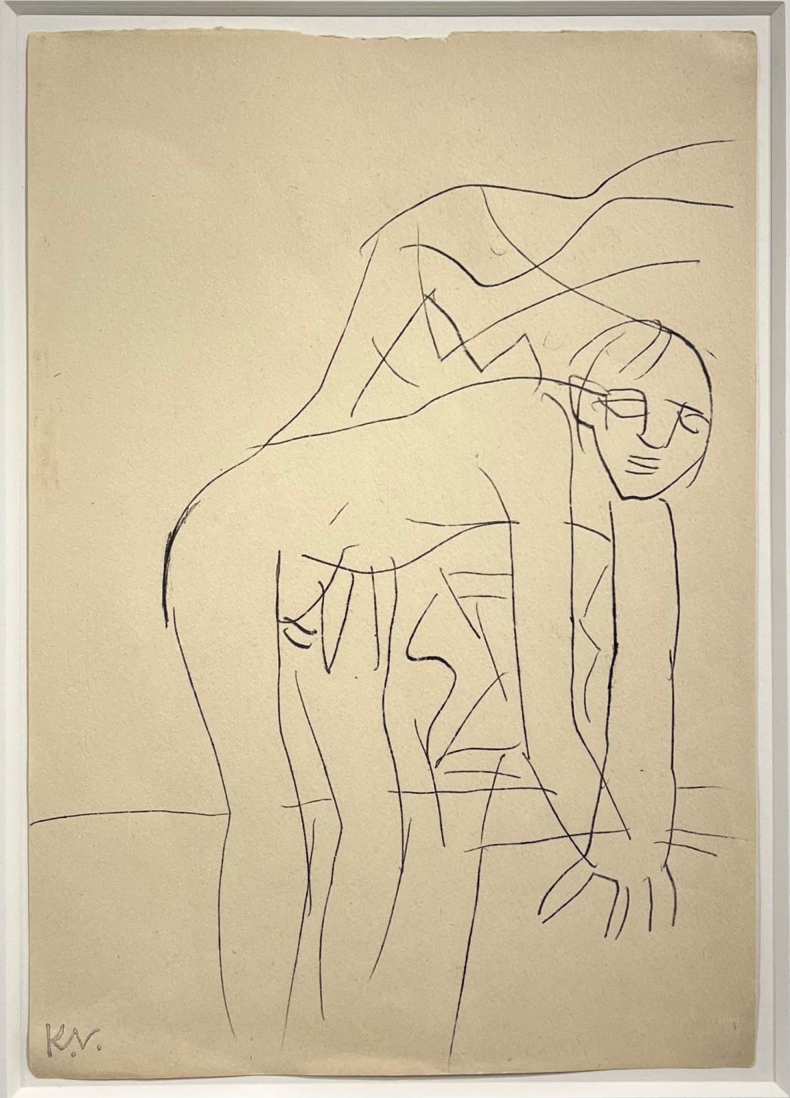 Keith Vaughan (1912-1977), Bather on a Beach: John McGuinness, 1949