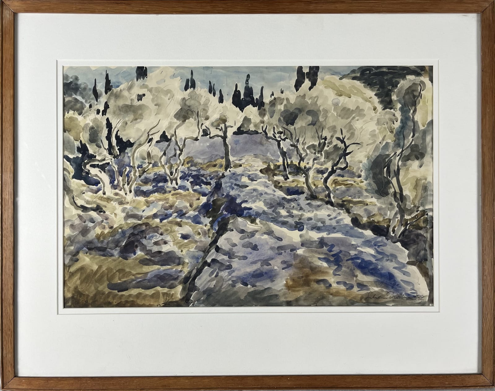 Julian Trevelyan RA (1910-1988), Olivetum, Italy, 1932
