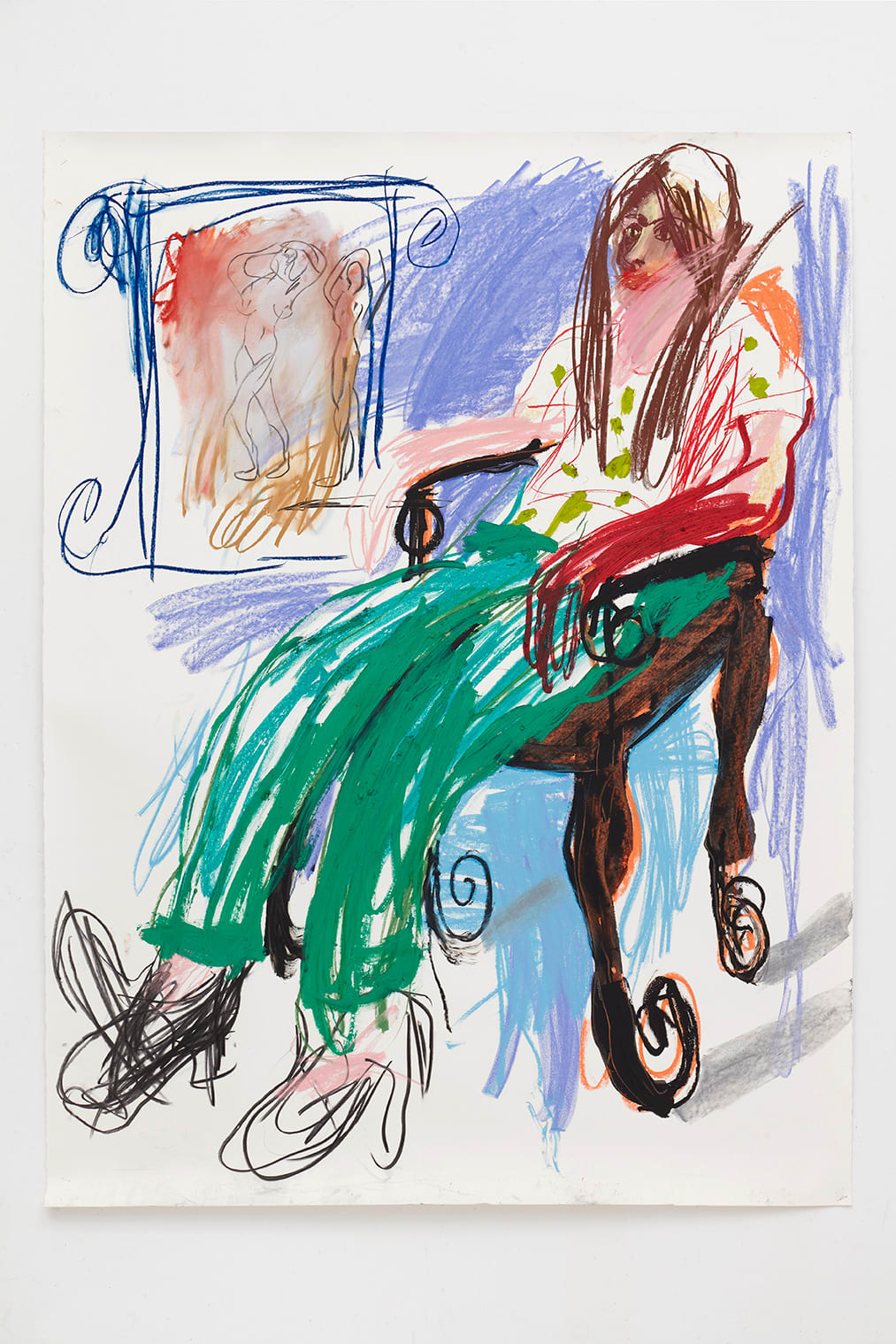 Cristina de Miguel, BanBan thinking about a painting, 2021