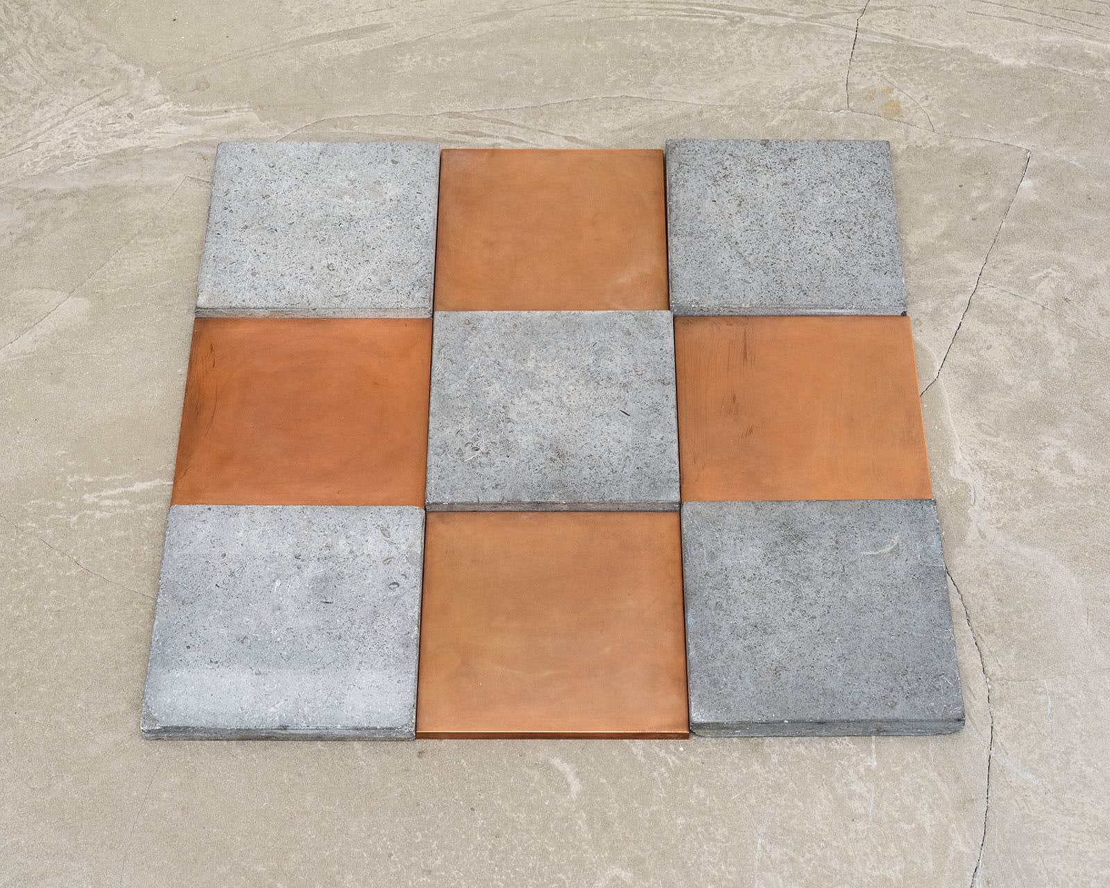 Carl Andre, Copper Blue Odd Niner, 1990