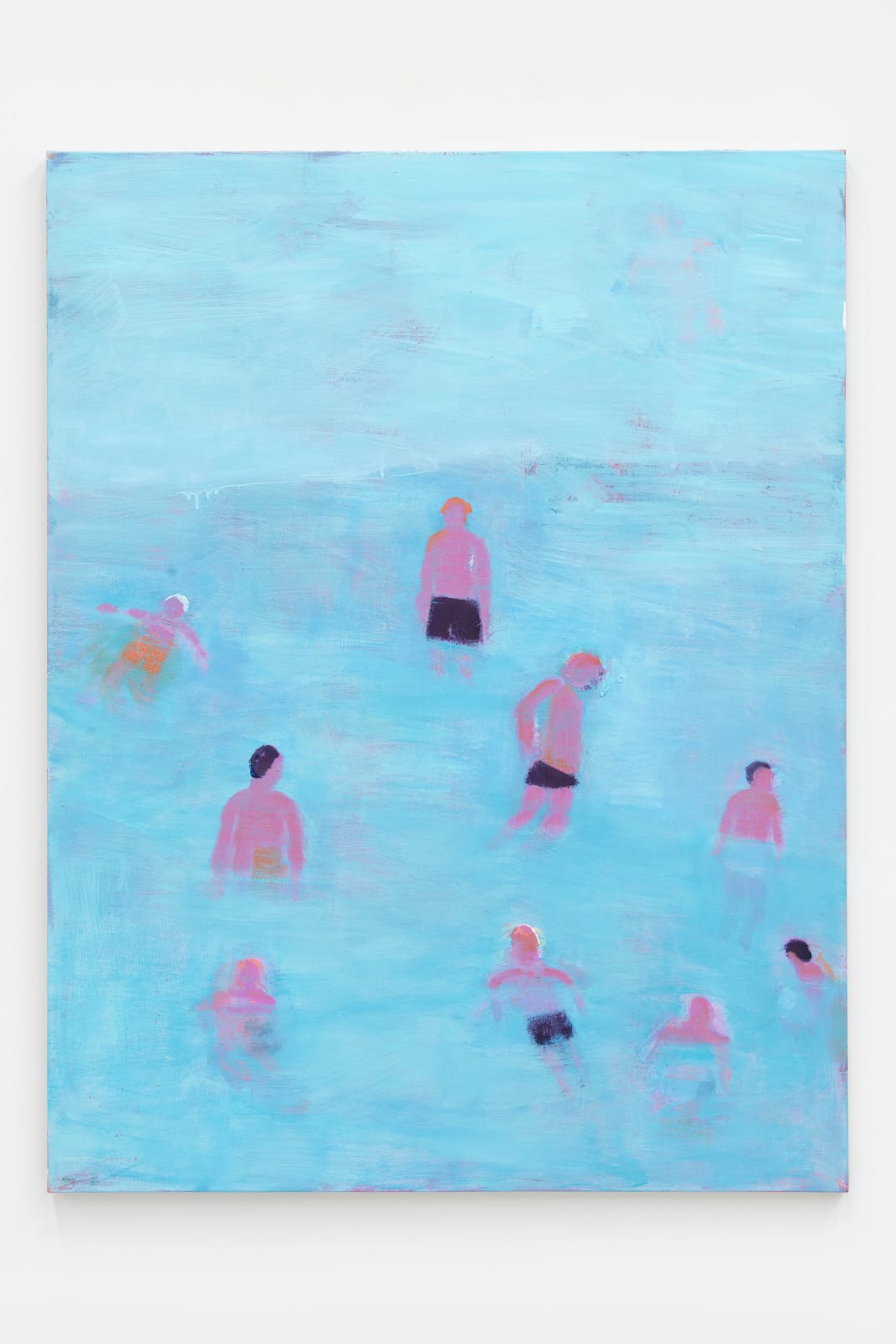 Katherine Bradford, Group Swim, Aqua, 2016