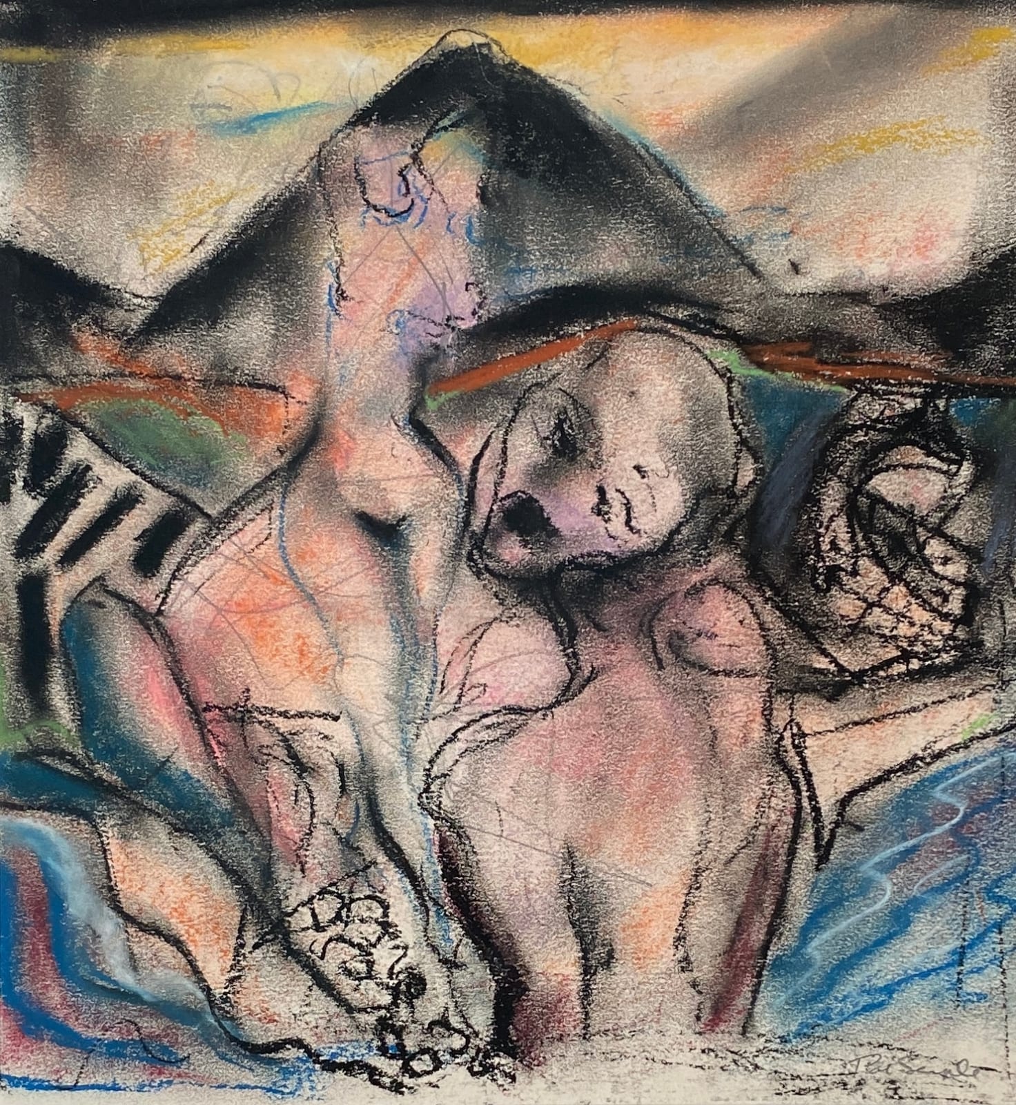 Pat Semple RSW, Figures in a Landscape