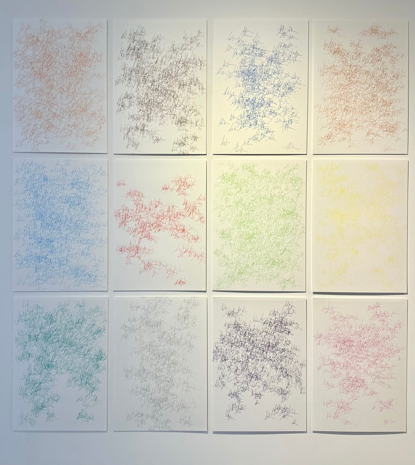 Andrew Miller, Self Portraits x 12 - Left