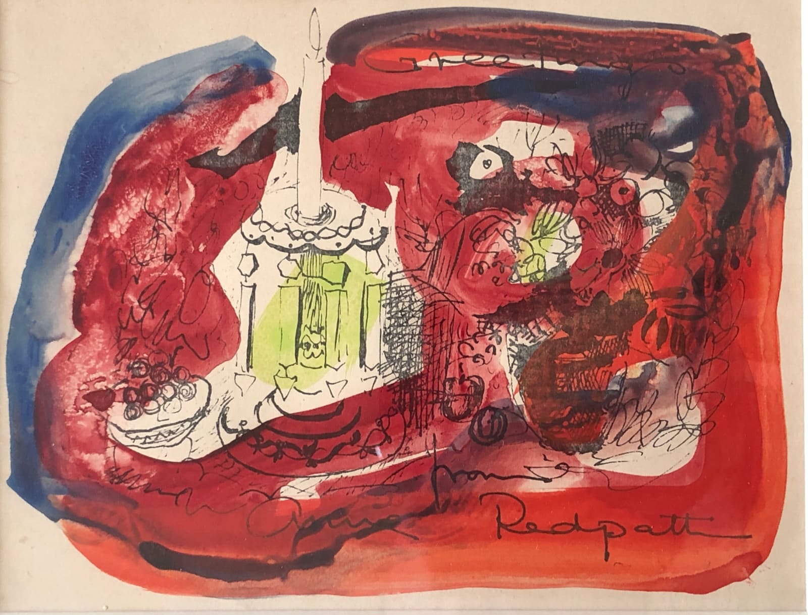 Anne Redpath OBE ARA RSA, Christmas Card