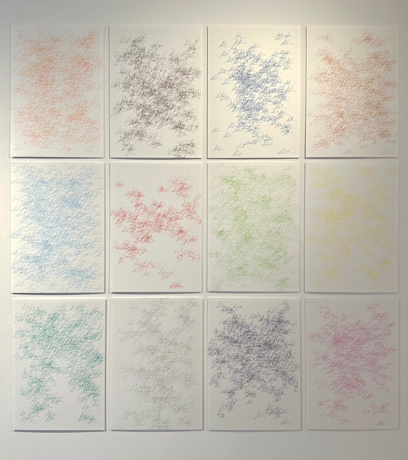 Andrew Miller, Self Portraits x 12 - Right