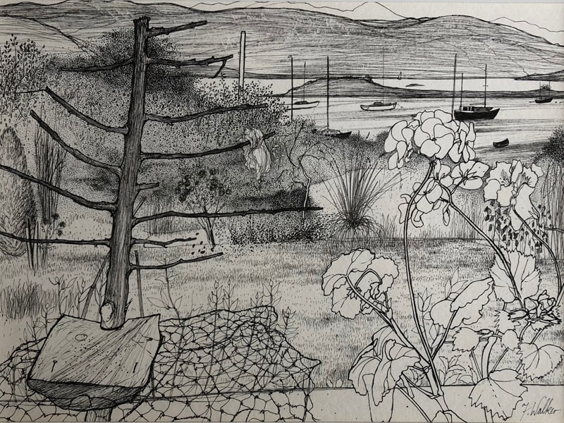 Francis Walker CBE RSA RSW, Garden at Ardfern