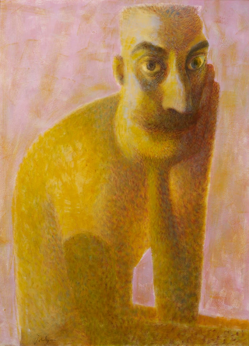 John Byrne RSA, Yellow Self Portrait