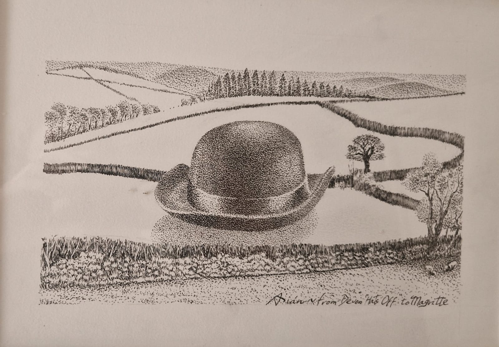 Fernando Asian, Hats off to Magritte, 2019