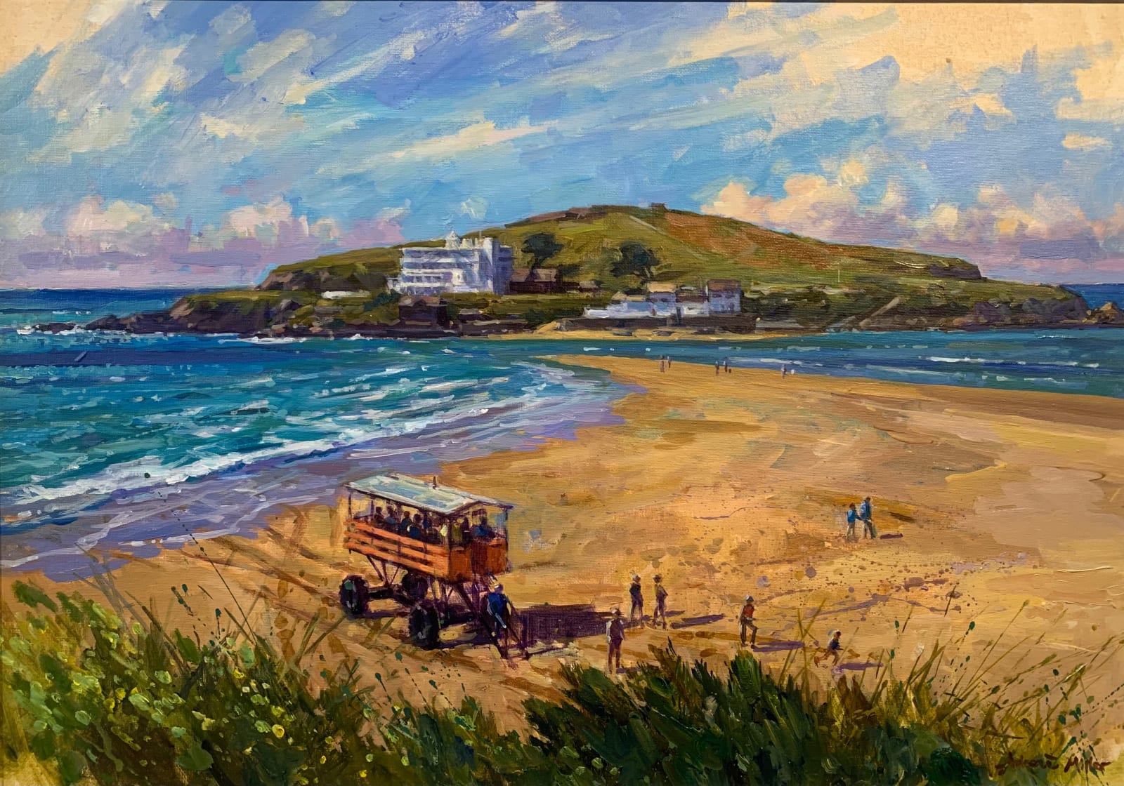 Andrew Miller, Sea Tractor on the Beach. Burgh Island
