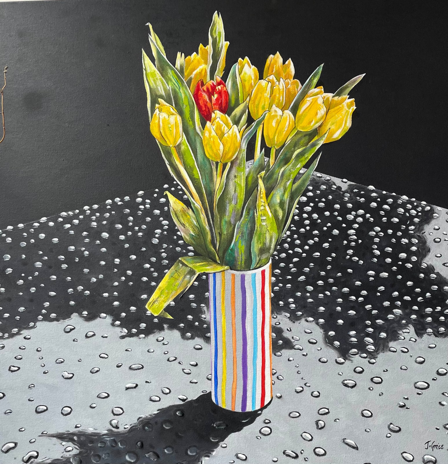 John Grice, Raindrops and Tulips