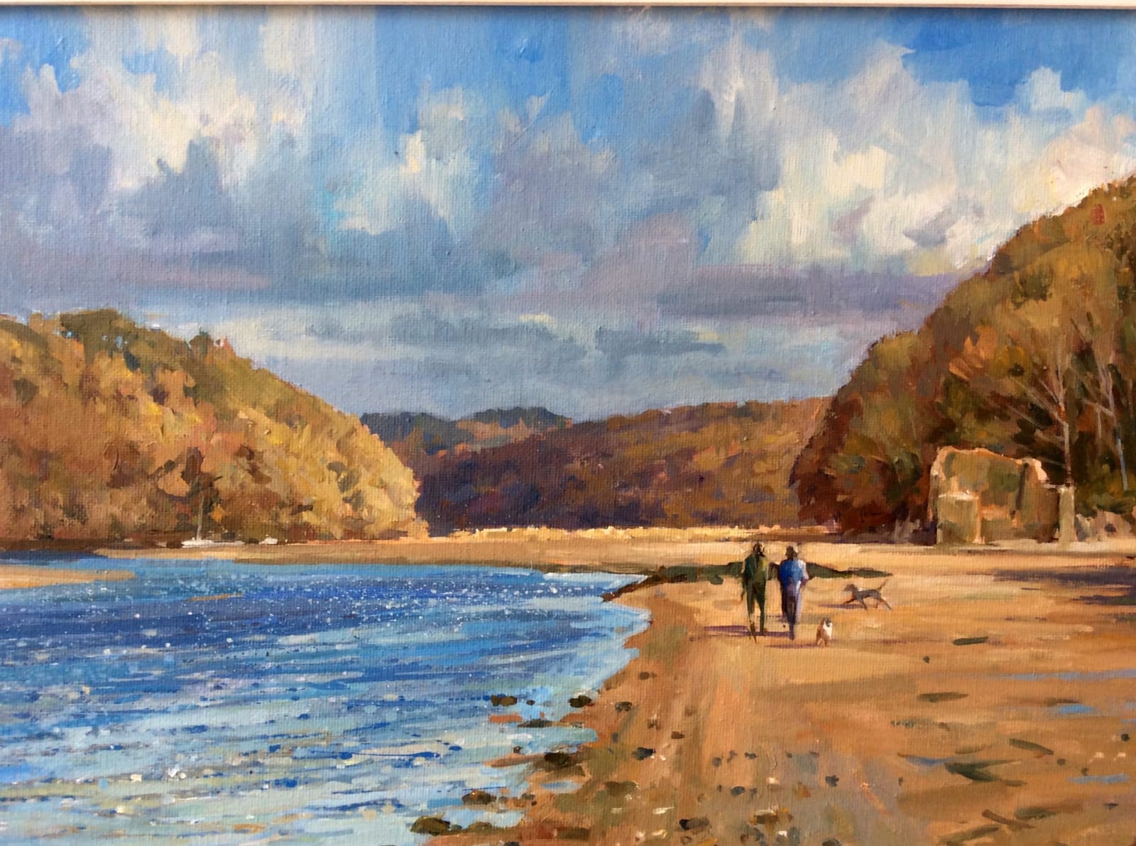 Andrew Miller, Evening Walk with Dogs. Wonwell