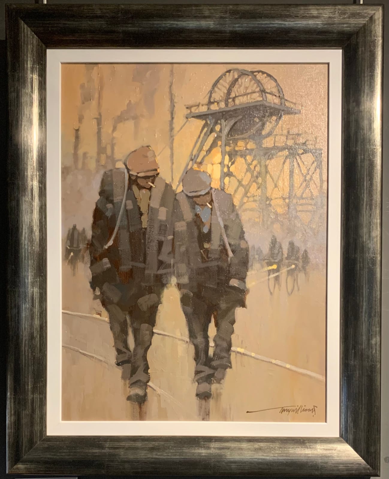 Tony Williams RSMA, Miners Leaving the Pit