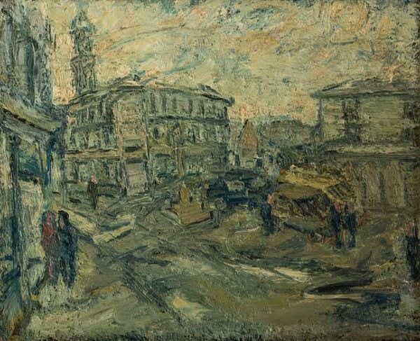 Barry Newis, Market Place, Harleston, 2015