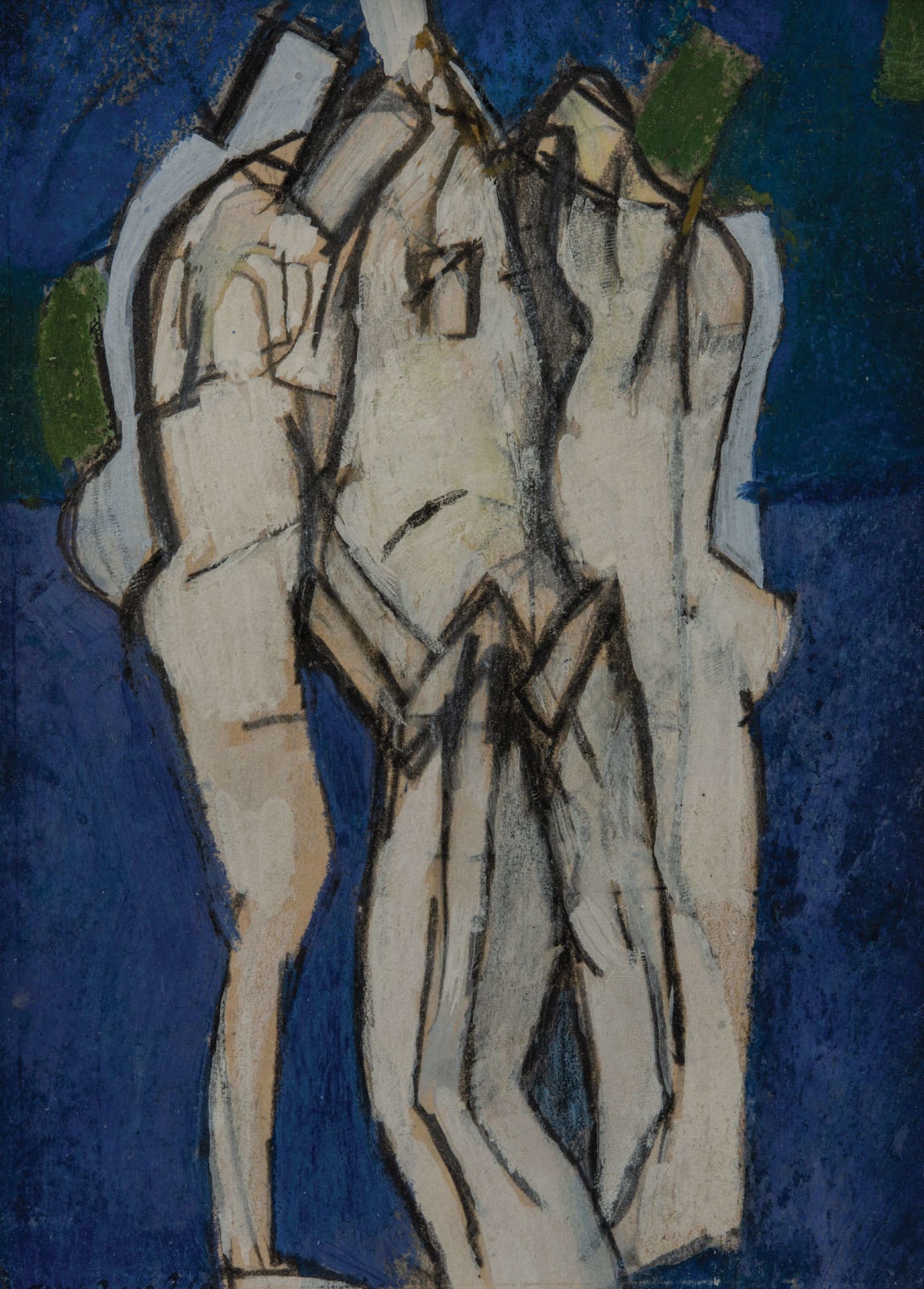 Keith Vaughan, Group of Figures (Slade Study), c 1963