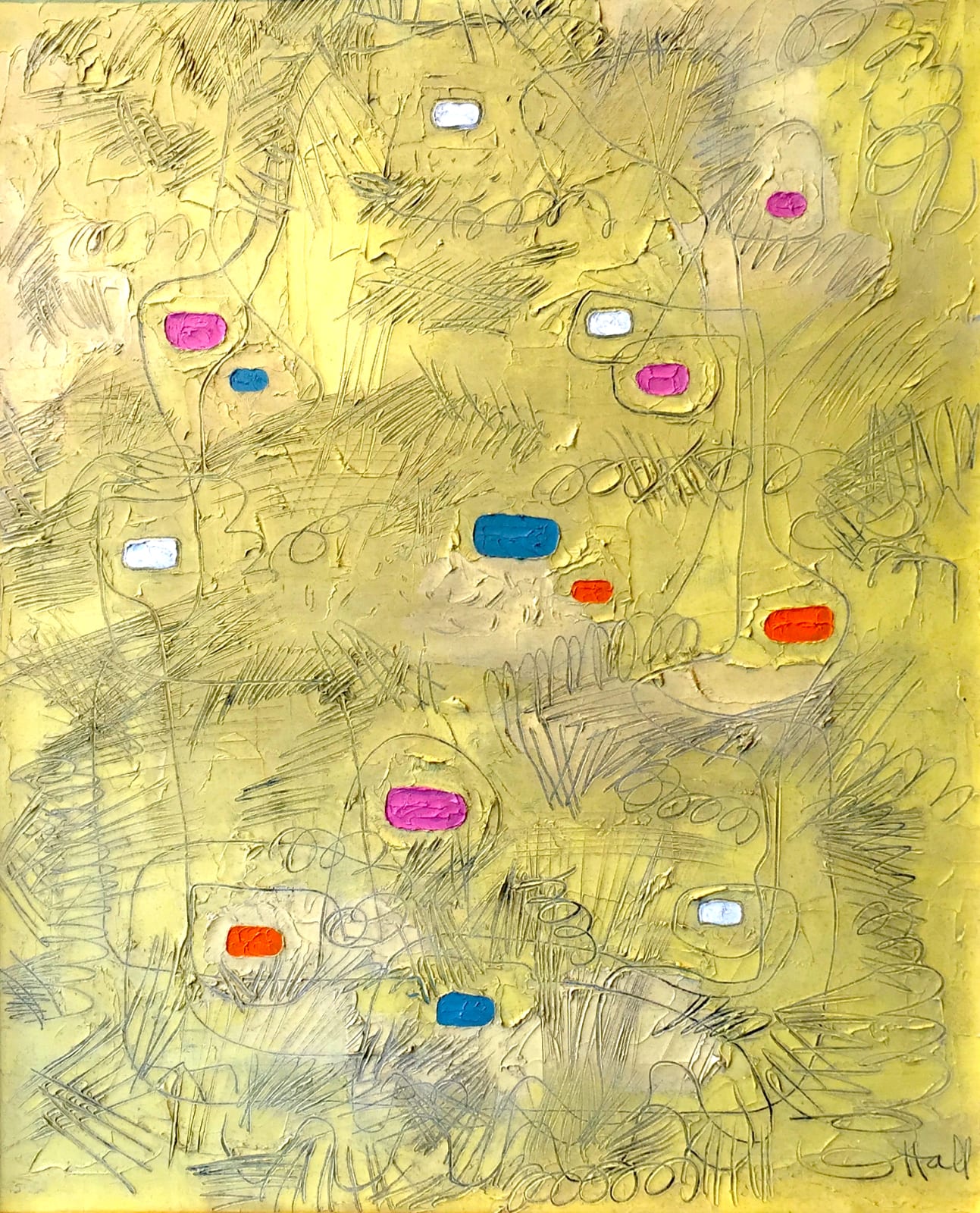 Kenneth Hall, Yellow Abstract , c. 1938
