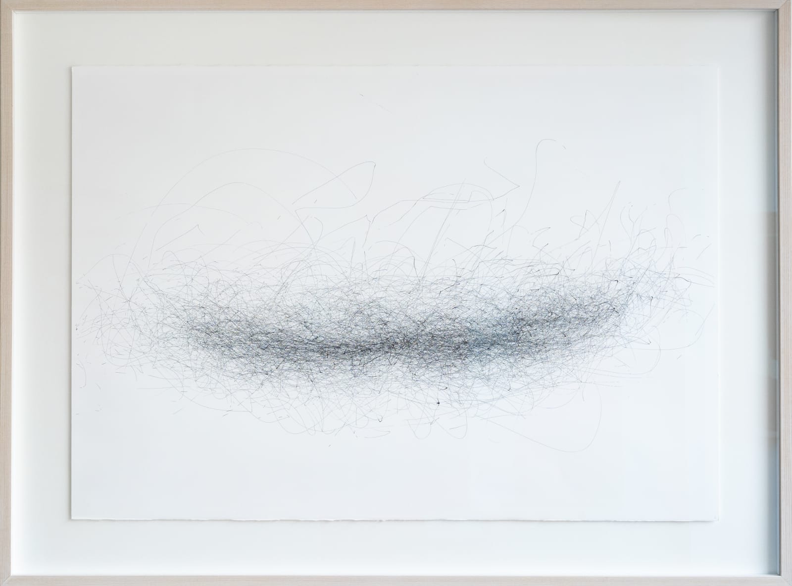 Julie Leach, Wind Drawing 11.10.2017 - wind through the Pampas, 17 mph south south westerly, 190 minutes, 2017