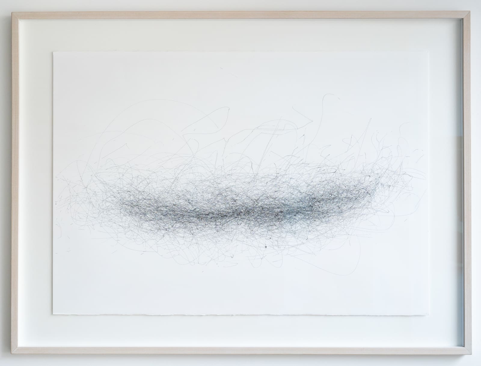 Julie Leach, Wind Drawing 11.10.2017 - wind through the Pampas, 17 mph south south westerly, 190 minutes, 2017