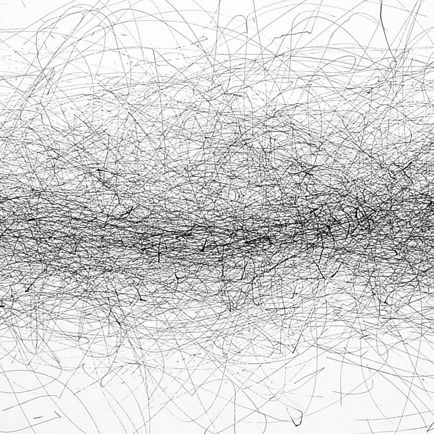 Julie Leach, Wind Drawing 11.10.2017 - wind through the Pampas, 17 mph south south westerly, 190 minutes, 2017