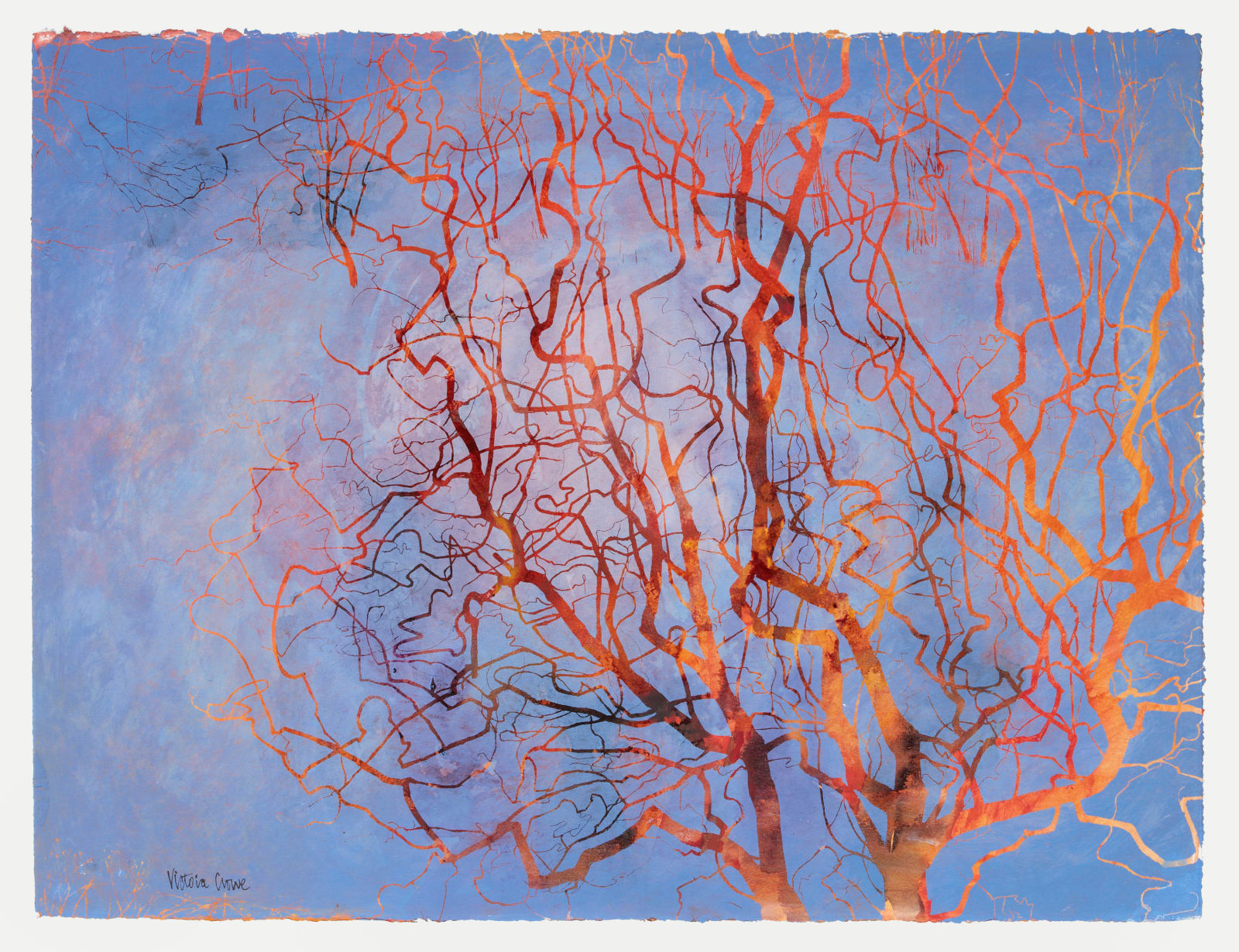 VICTORIA CROWE, Evening, Low Firey Sun, 2014