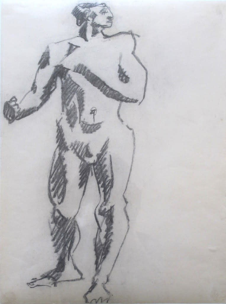 HENRI GAUDIER-BRZESKA, Male nude standing, circa 1913