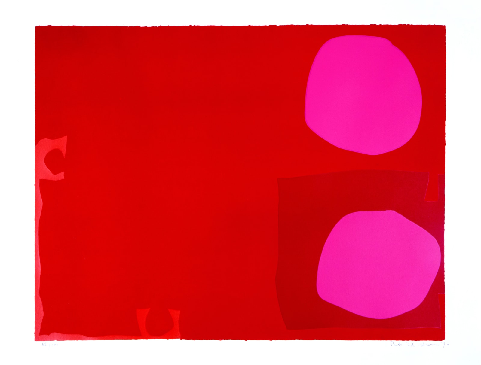 PATRICK HERON, Red and Pink Composition, 1970
