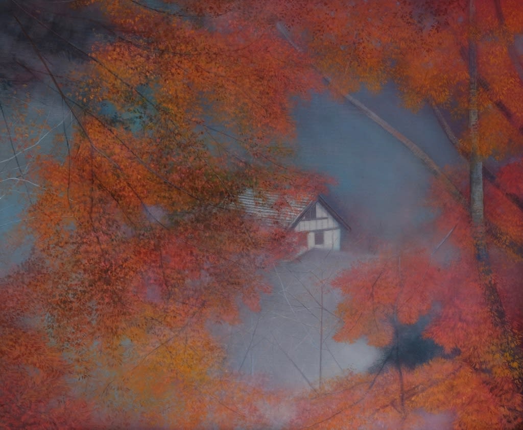 THOMAS LAMB, House Amongst Autumn Trees