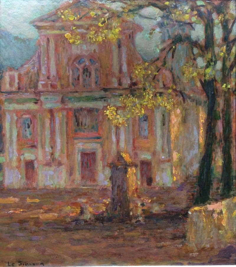 HENRI LE SIDANER, L'Eglise, Dolceacqua, 1911