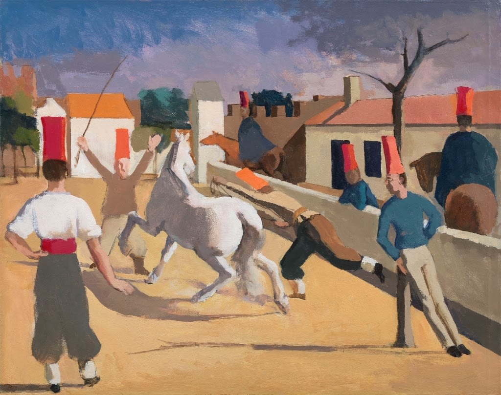 ROBERT DUKES, After Balthus, The Barracks, 2020