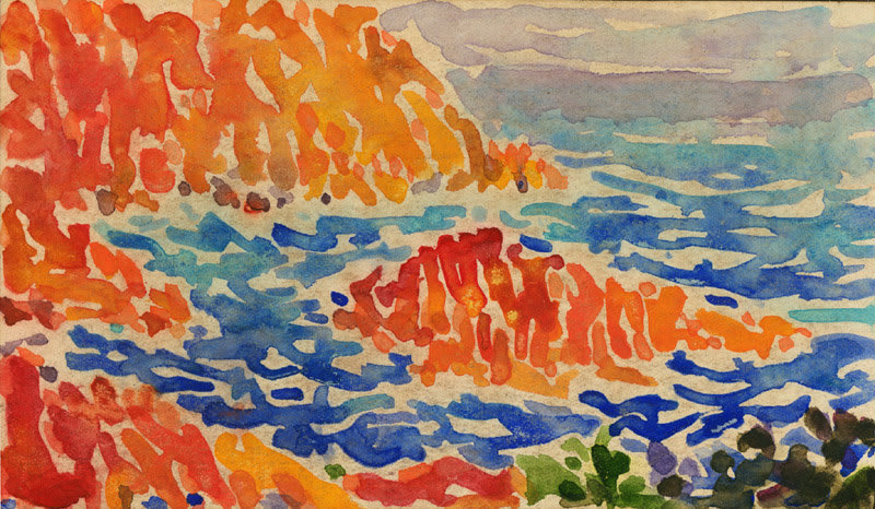 HENRI EDMOND CROSS, Rochers au Trayas