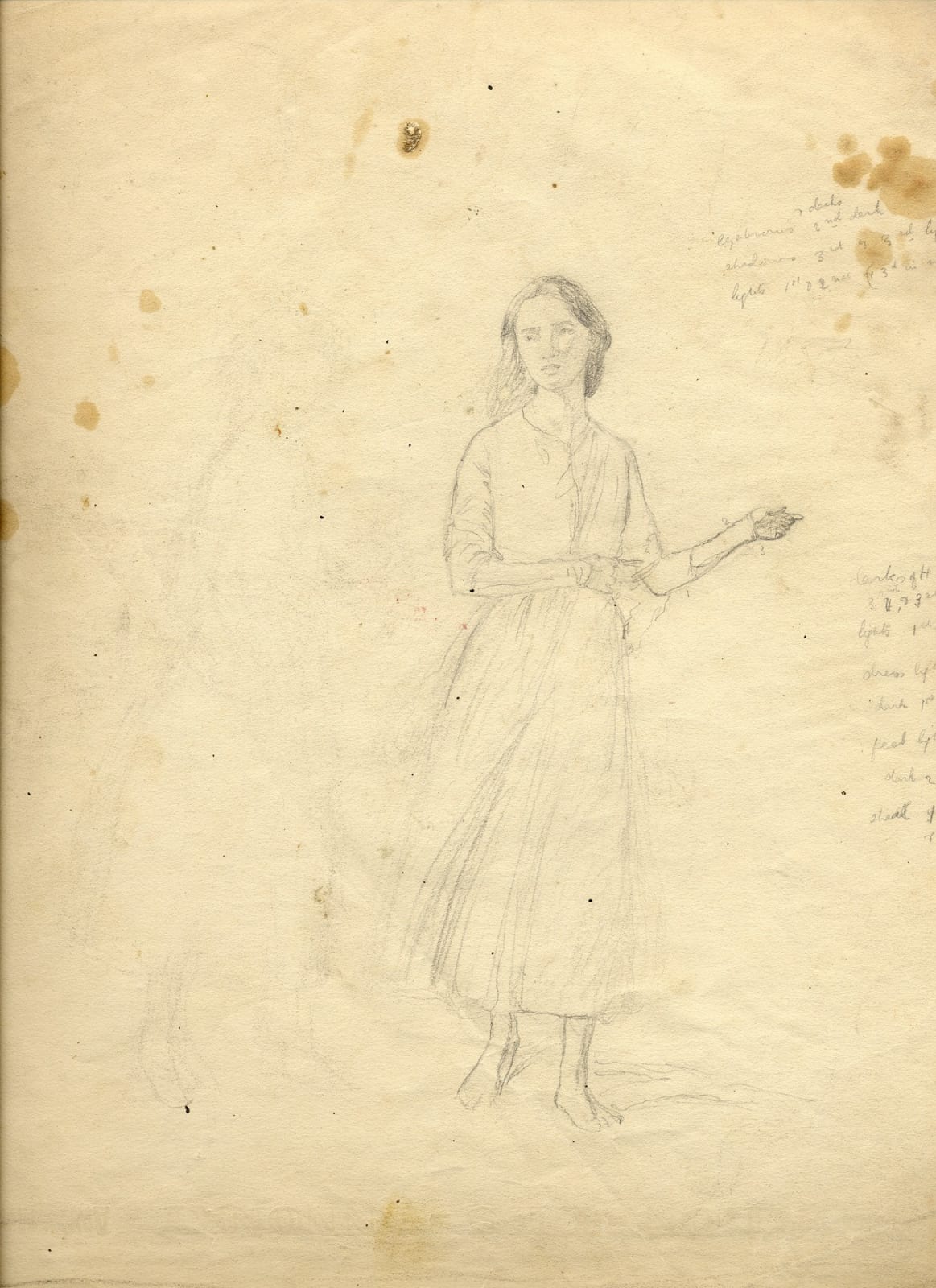GWEN JOHN, Dorelia Standing, circa 1903-04