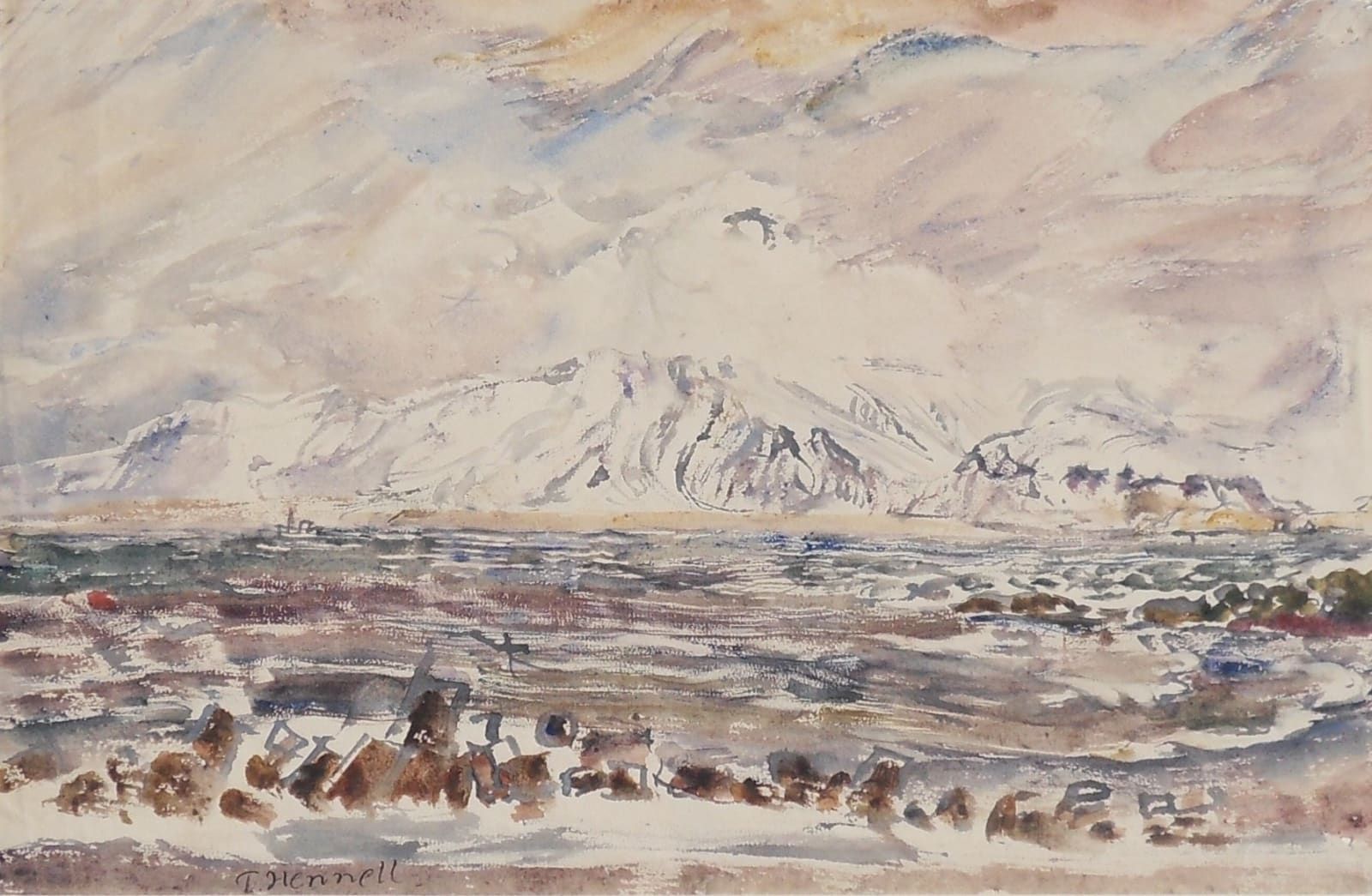 THOMAS HENNELL, Reykjavik: North Wind over Esja