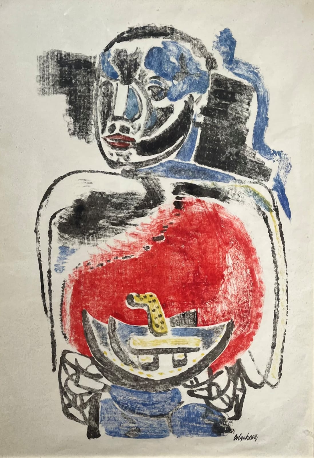 ROBERT COLQUHOUN, Man with Saddle