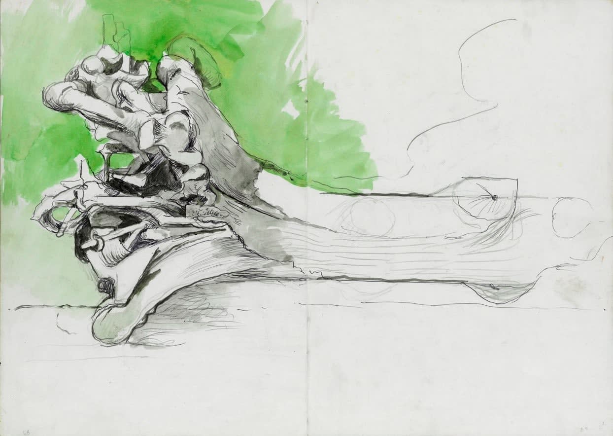 GRAHAM SUTHERLAND, Fallen Tree, drawn circa 1975