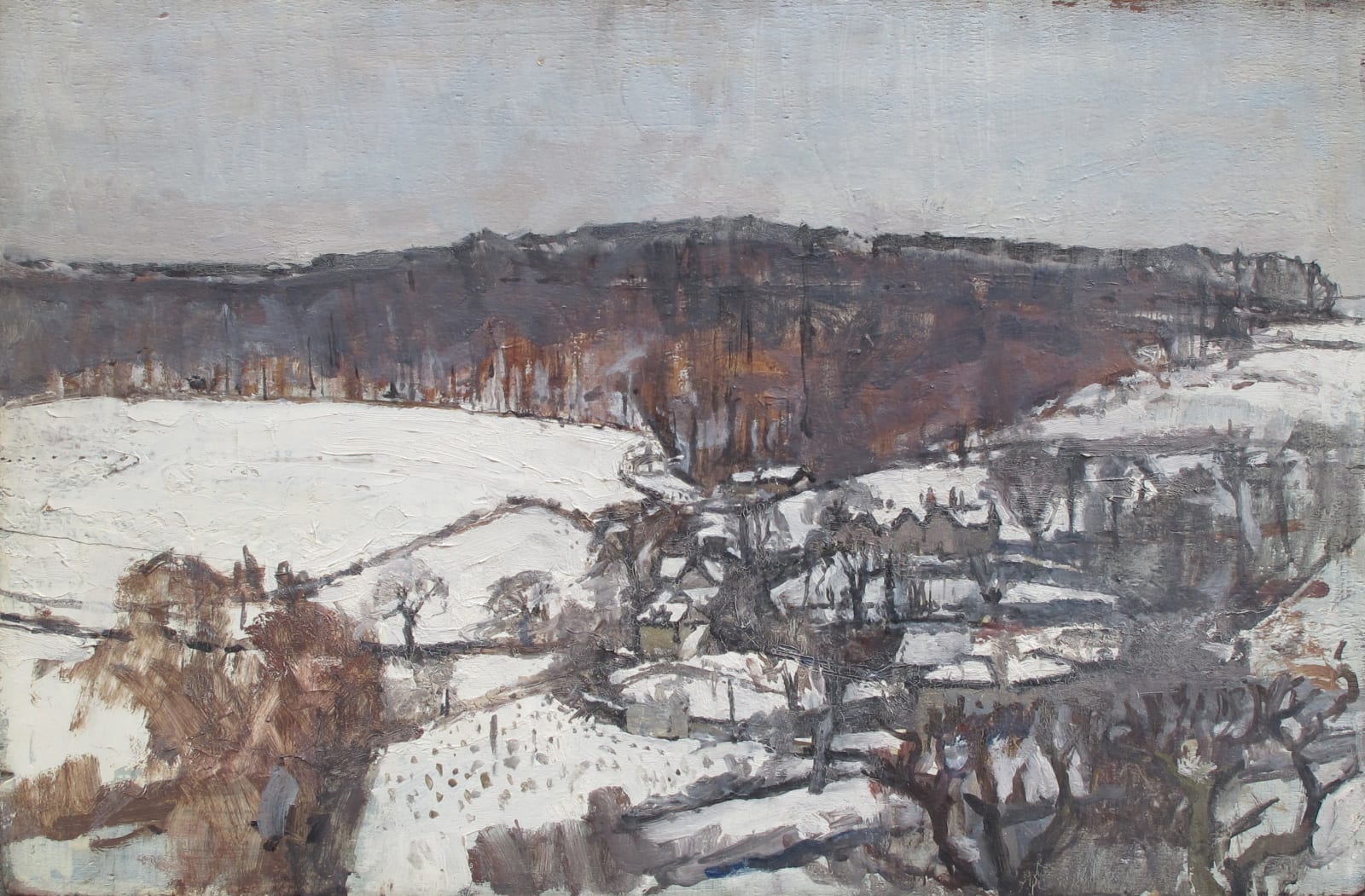 PATRICK GEORGE, Sheepscombe in the Snow, circa 1948