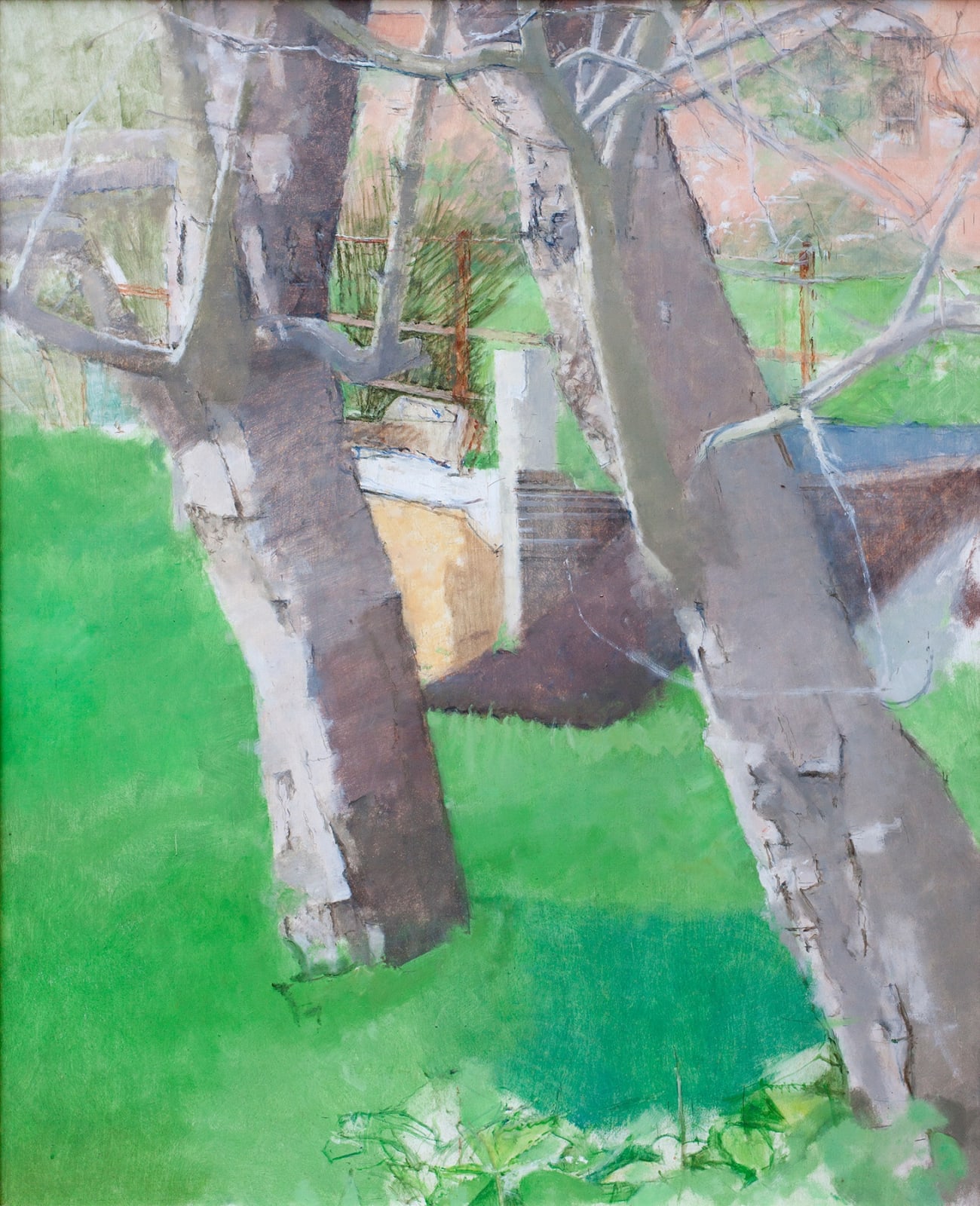 PATRICK GEORGE, Two Leaning Greengage Trees, 2000