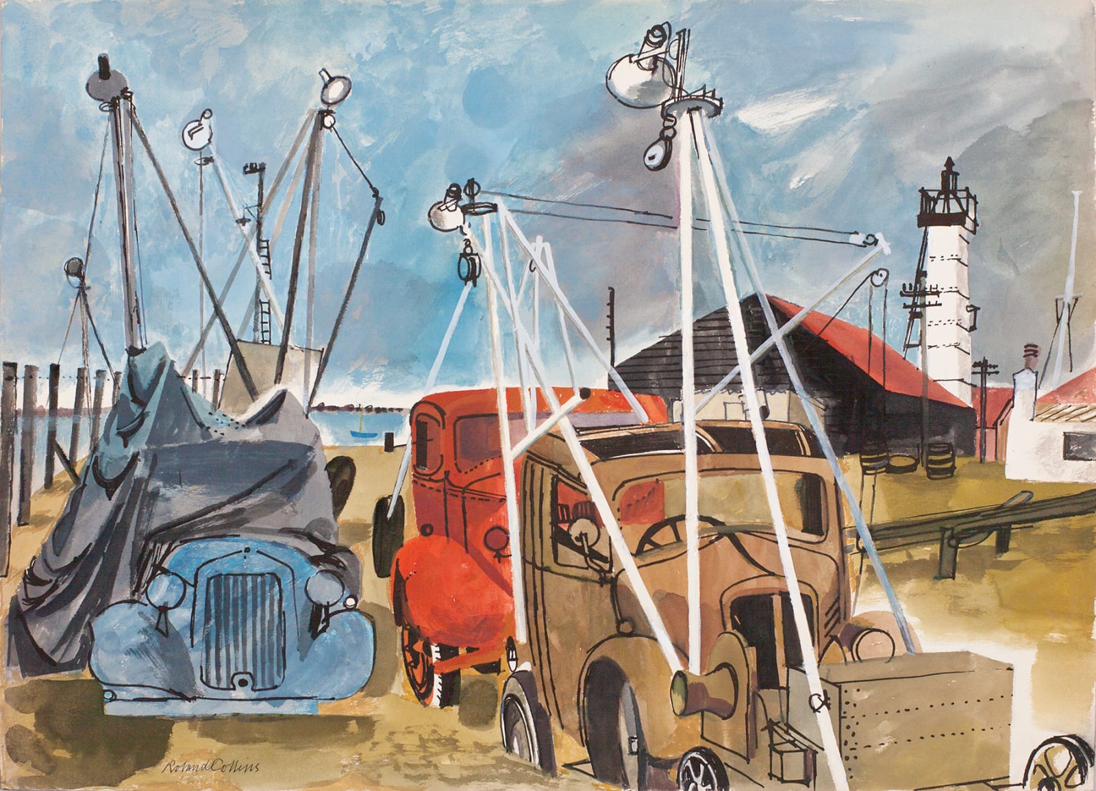 ROLAND COLLINS, Cranes, Whitstable