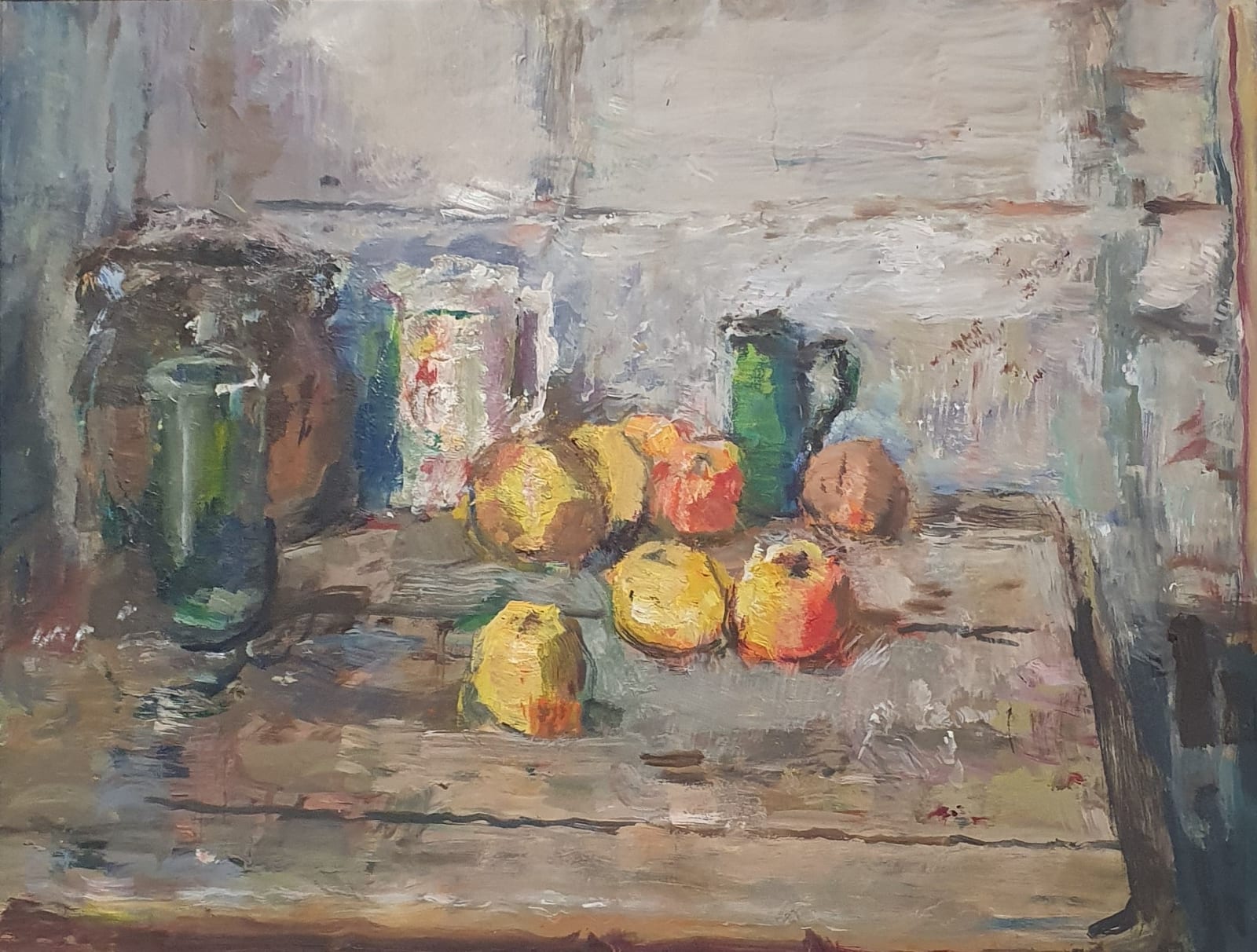 ANTHONY EYTON, Apples on a Table, early Evening