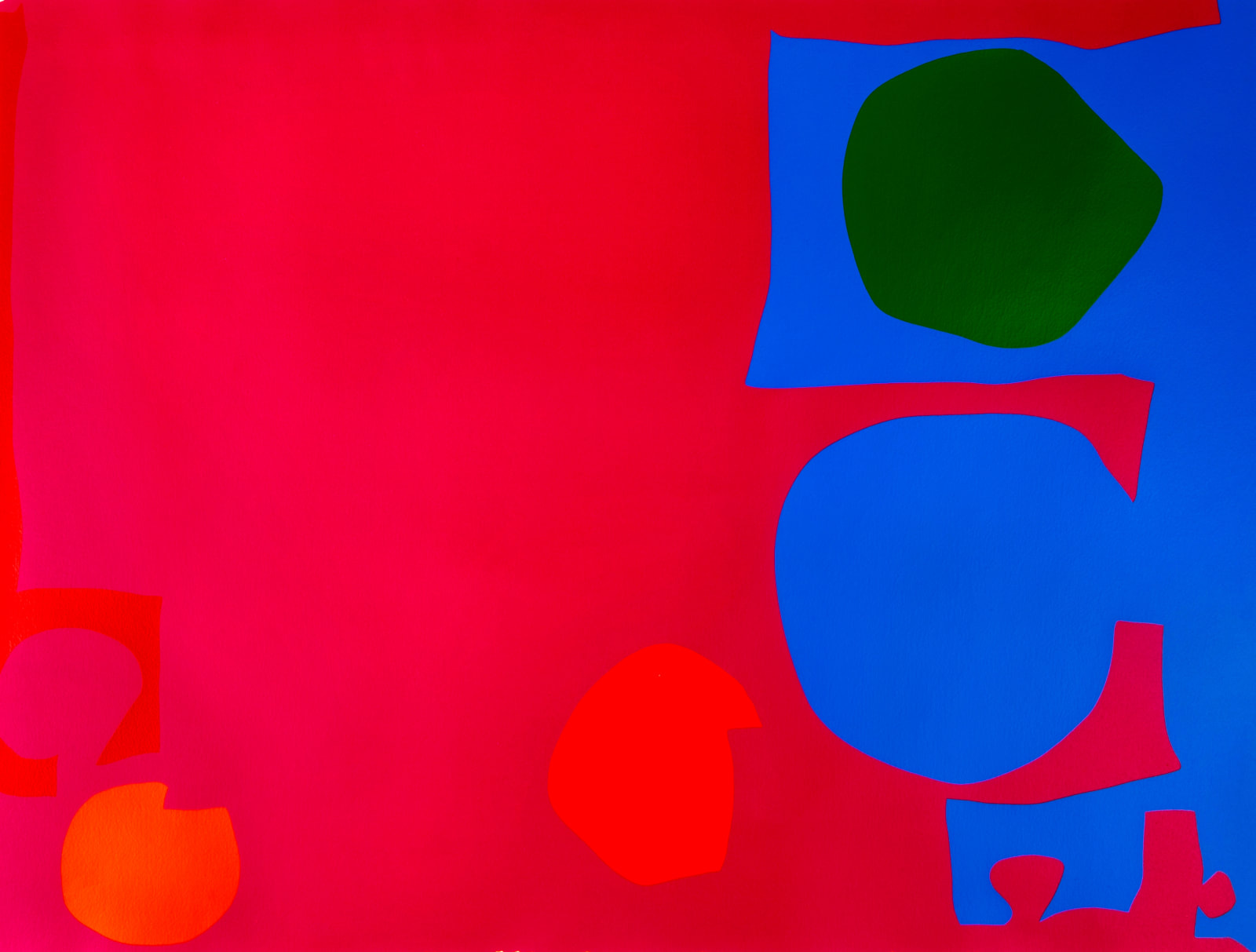 PATRICK HERON, Three Reds in Magenta and Green in Blue, 1970