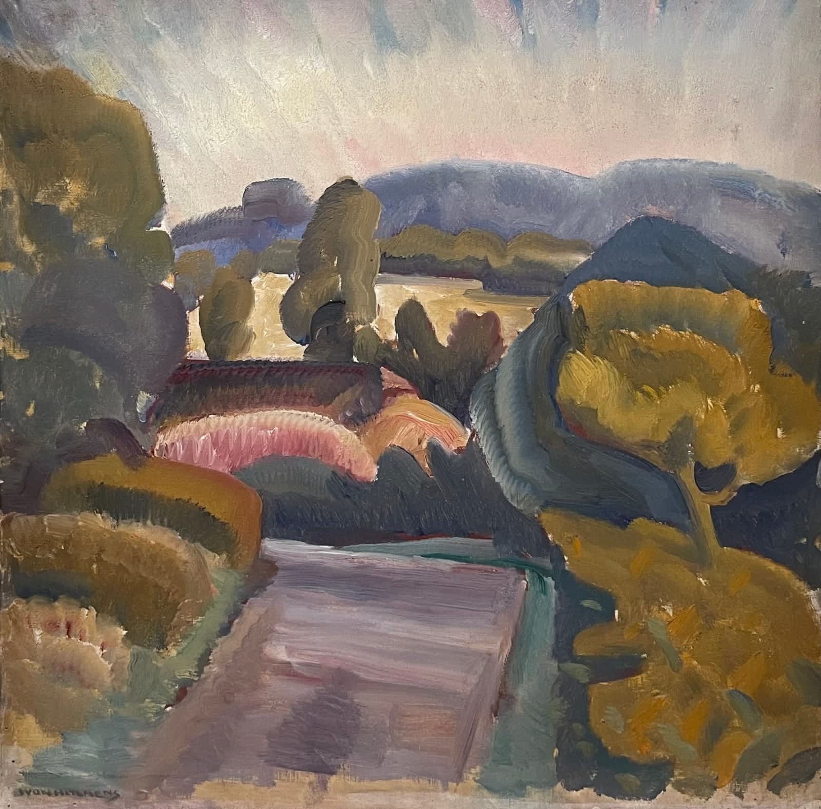 IVON HITCHENS, Sussex Downland Clump, c.1929