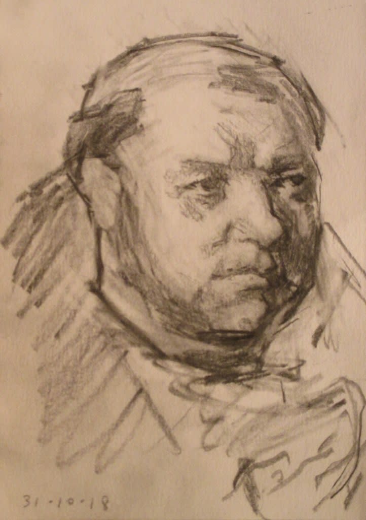 ROBERT DUKES, After Anonymous French Artist, A Monk, 2018